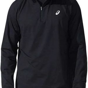 Men's Asics Black Quarter-Zip Jacket New Size XL